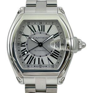 CARTIER Roadster GMT W62032X6 Men's Stainless Steel Automatic Watch